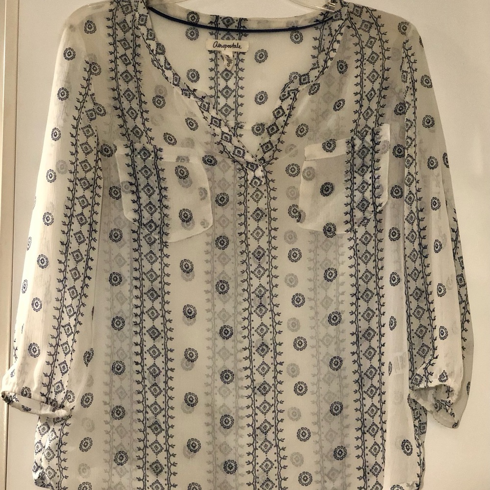 AEROPOSTALE Women’s Sheet Blouse, XL
